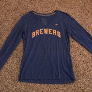 Milwaukee brewers nike long sleeve